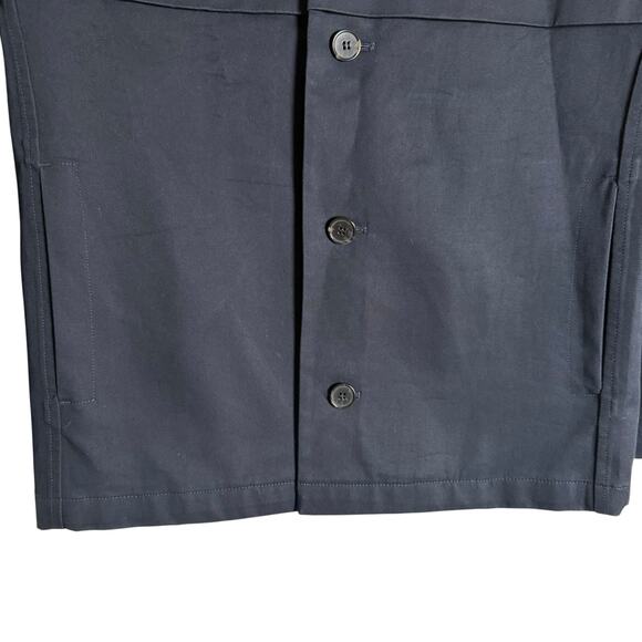 A.P.C. Men’s Solid Navy Blue Cotton Button Front Chore Jacket Size XS - Picture 3 of 10